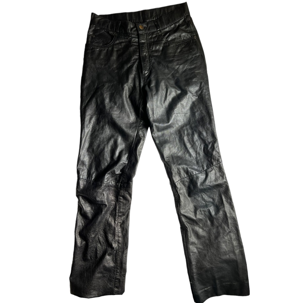 Women’s High Rise Leather Pants